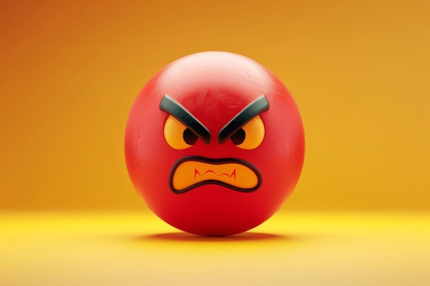 red angry 3d emoji