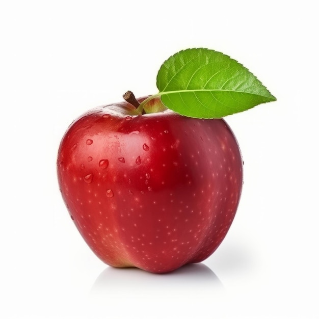 Red apple isolated Illustration AI GenerativexD