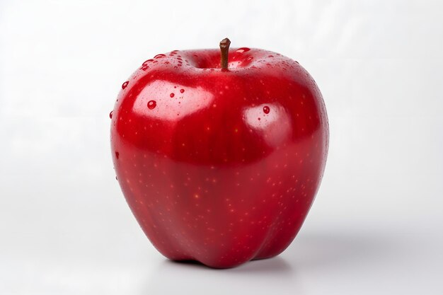 Red apple isolated on white background