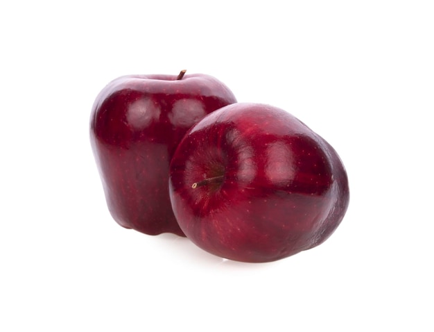 Red apple isolated on white background