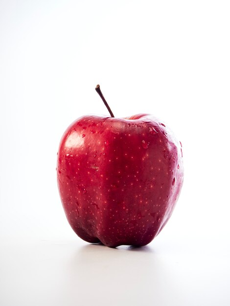 Red apple isolated on white background