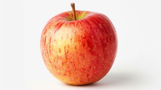 a red apple with a white background