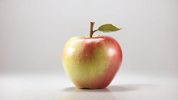 a red apple with the words apple on it