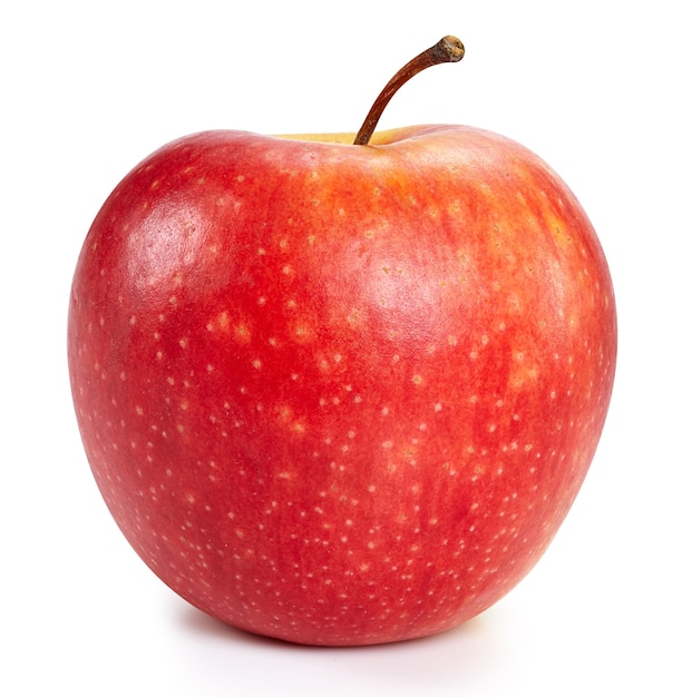 Red apples isolated on white background