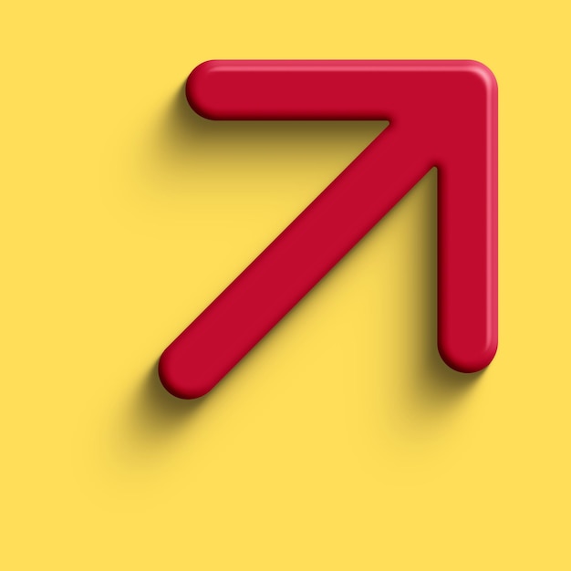 Photo red arrow 3d red arrow 3d red arrow in different style and shapes 171