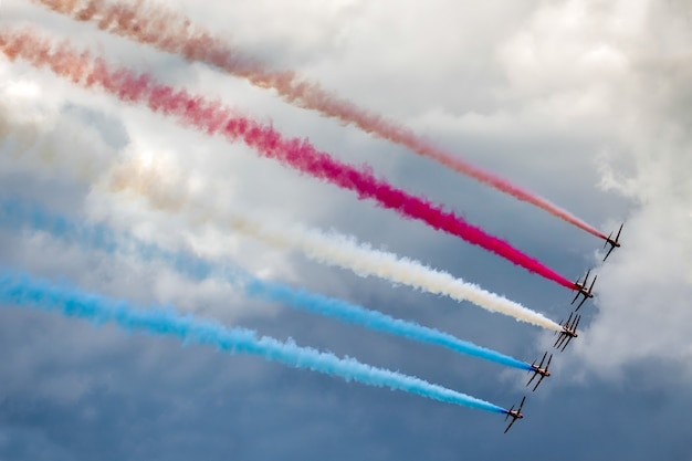 Red Arrows Aerial Display at Biggin Hill Airshow