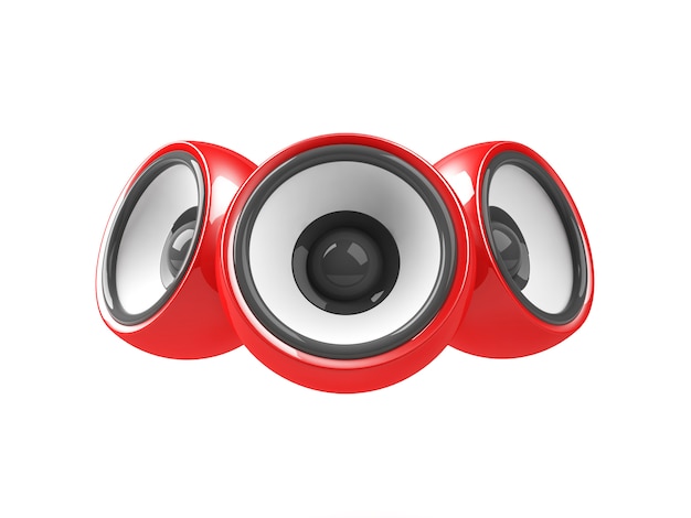 Red audio system isolated