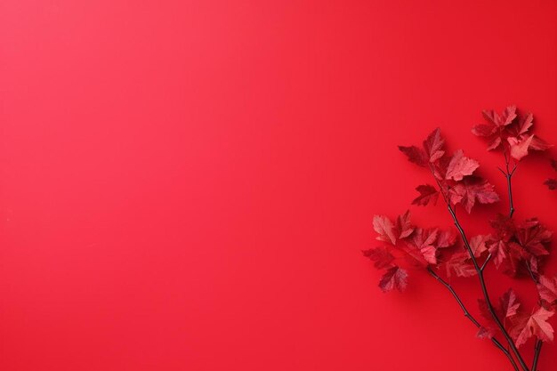 red background background and copy space