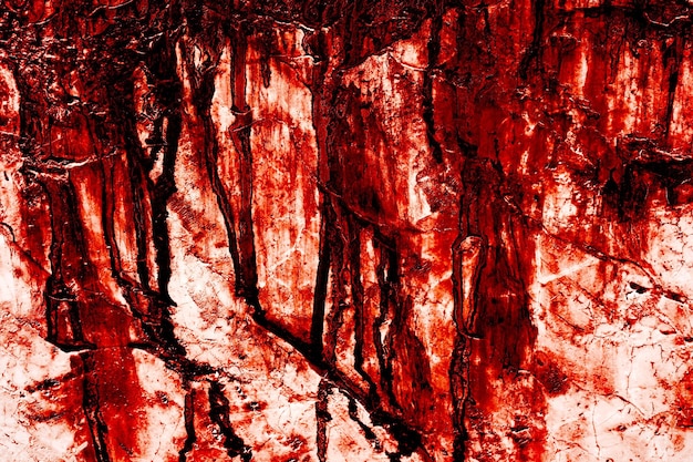 Red Background scary bloody dirty walls for the background walls are full of blood stains and scratches