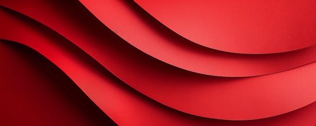 Photo red background with abstract light paper texture ideal for creative posters