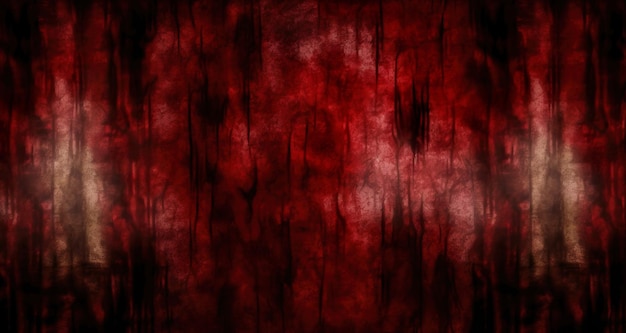 A red background with a black background and a white spot in the middle.