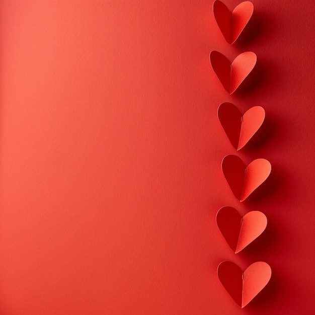 a red background with a bunch of hearts that say love