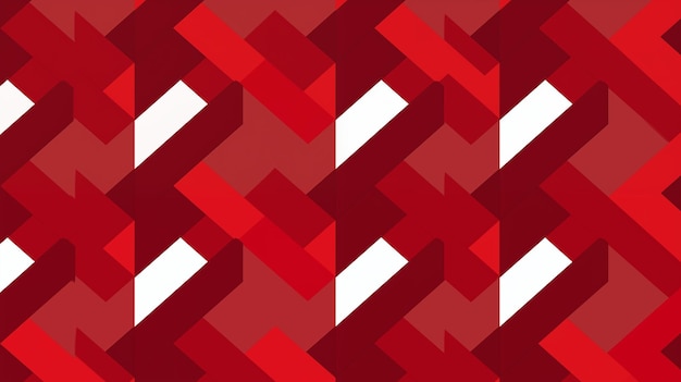 Photo a red background with a pattern of letters in red and white