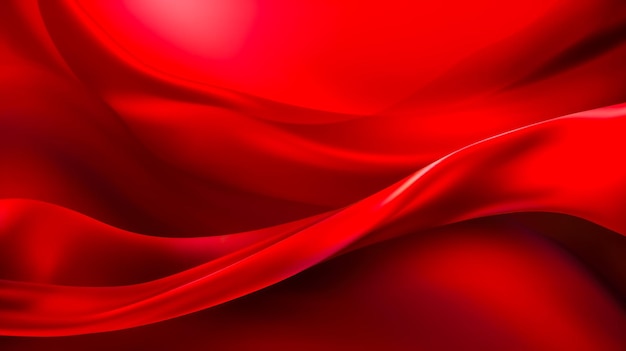 Red Background with a Red Fabric or Silk Texture A Romantic and Passionate Image