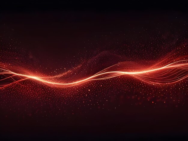 Photo a red background with a red and gold swirls