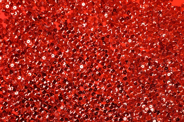 Red background with red round glitters