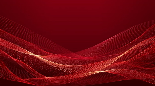 red background with red waves