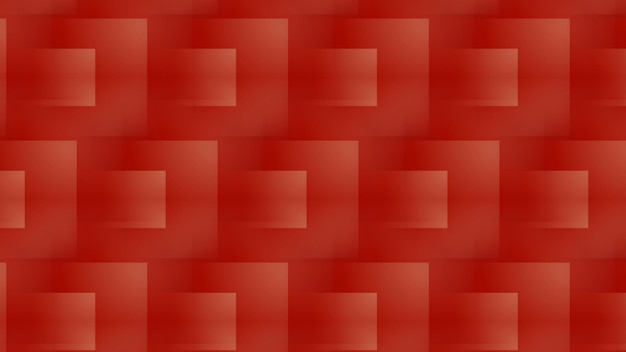 a red background with a square of squares in the middle.