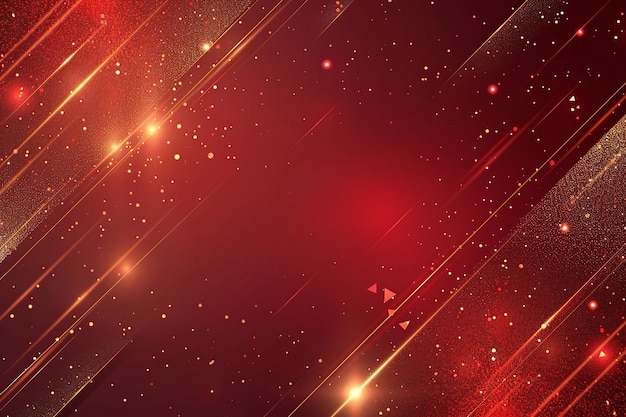 a red background with stars and a red background