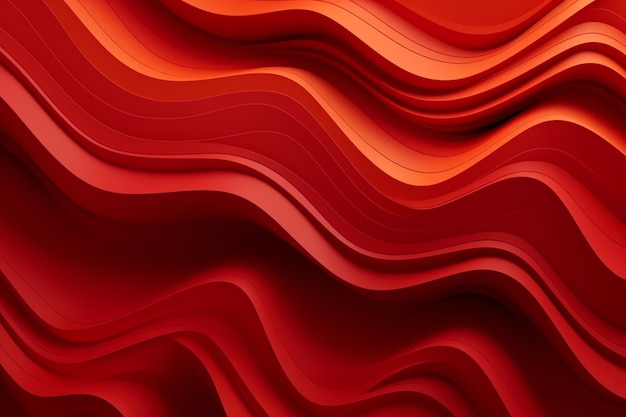 Red background with a wavy lines.