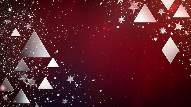 Photo a red background with white triangles and a red background with a red background