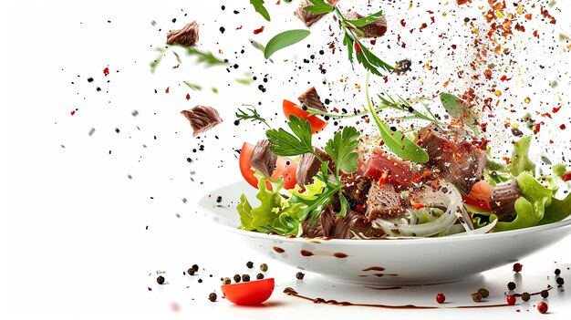 Red Balsamic Salad Dance Plate Jumper