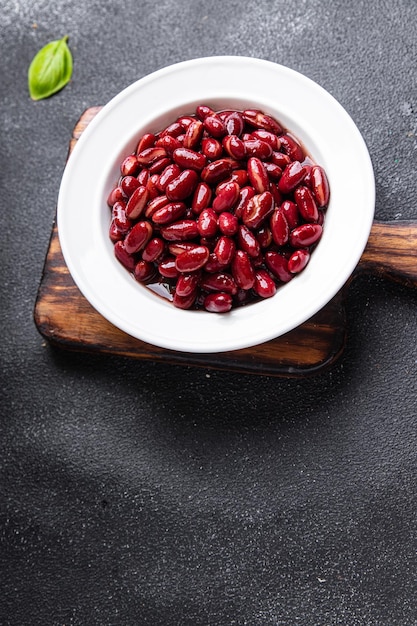 red beans legume meal food snack on the table copy space food background