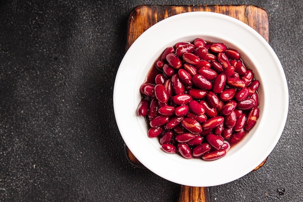 red beans legume meal food snack on the table copy space food background