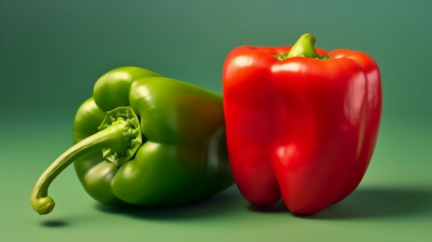 red bell pepper green bell pepper and yellow bell pepper