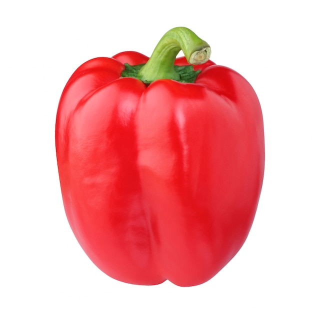 Red bell pepper isolated