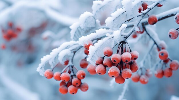 Red Berries grow in the Winter