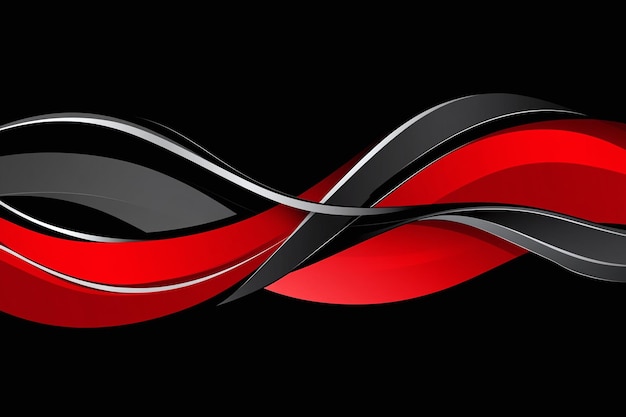 Photo a red and black abstract design is shown with the red and black stripes