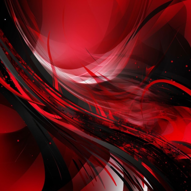 A red and black background with a black background and a white circle in the middle.