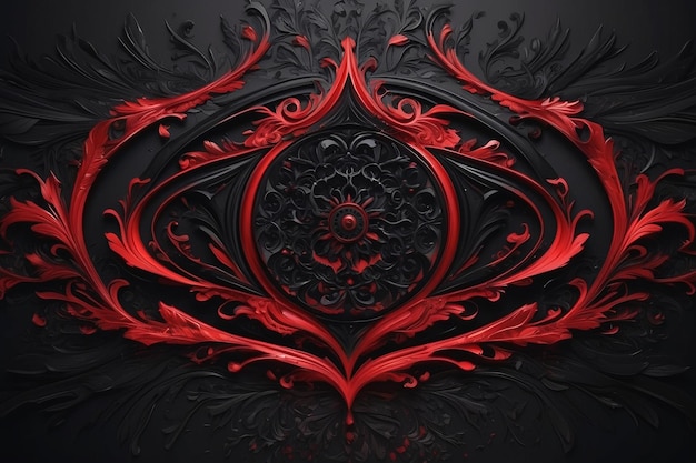 Red And Black Color Design For Background