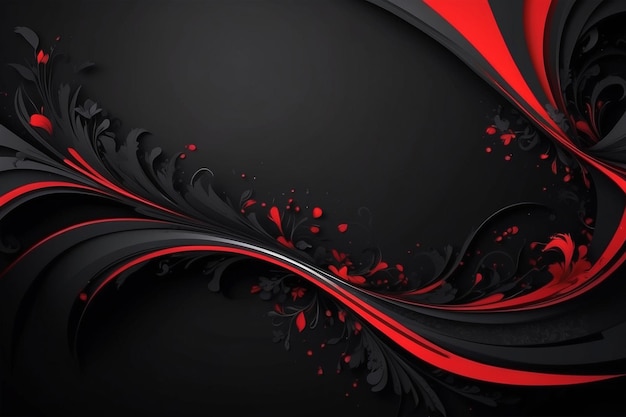 Red And Black Color Design For Background