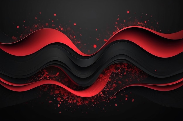 Red And Black Color Design For Background