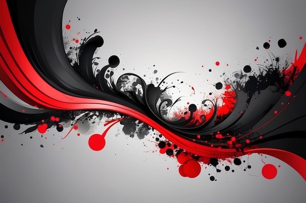 Red And Black Color Design For Background