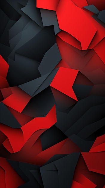 a red and black geometric shapes