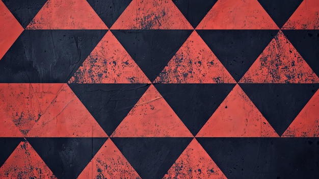 Red and black geometric triangle shapes define this abstract modern background texture