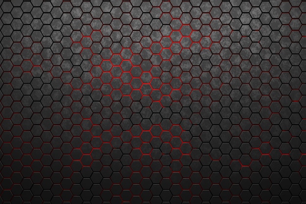 Red and black hexagons wallpapers that are free for your desktop