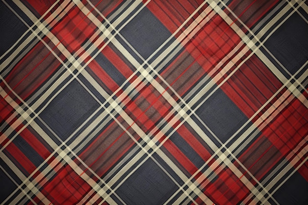 Red and Black Plaid Pattern on Black Background