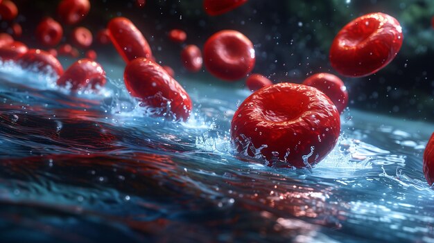 Red Blood Cells in Motion