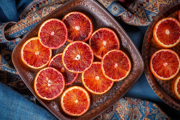 Photo red blood orange