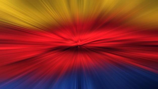 A red and blue background with a yellow and blue background