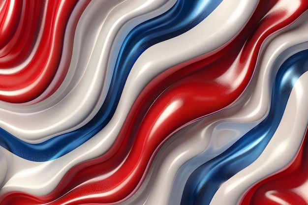 Photo a red blue and white striped background with a blue and red striped pattern