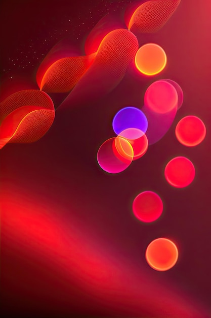 Red bokeh background