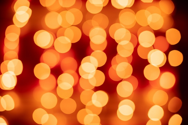 Red bokeh blurred lights background