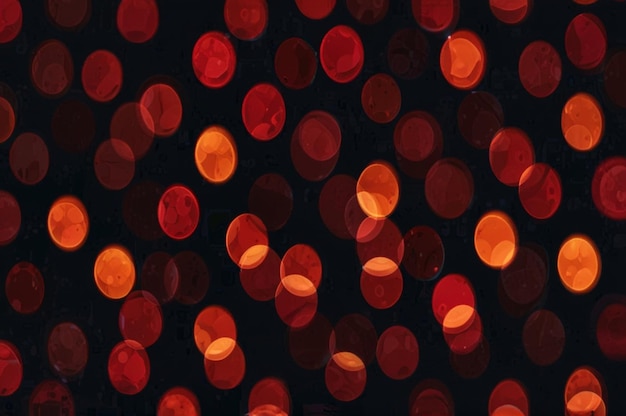 Photo red bokeh pattern on a dark background wallpaper