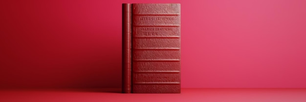 a red book with the title the word the on the front