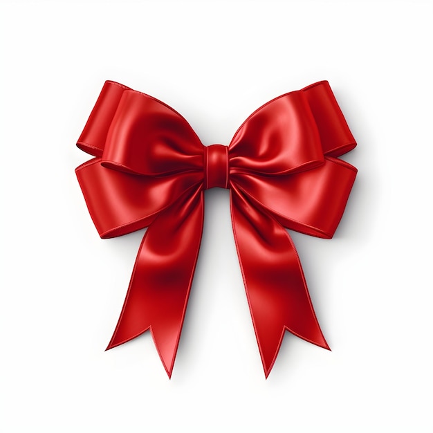 A red bow with a bow on it